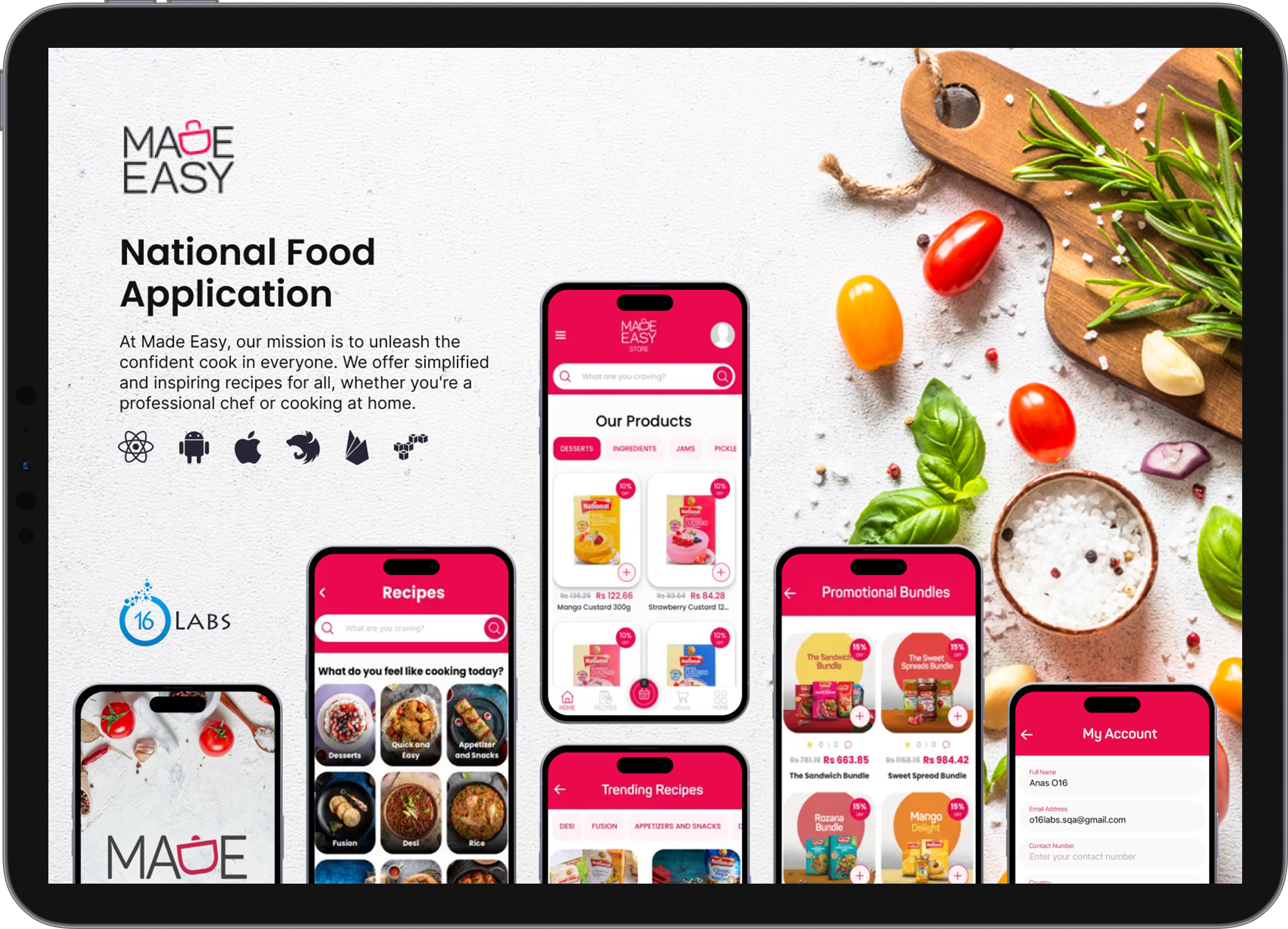 Made Easy National Food Application